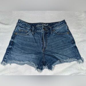 Universal Thread Blue Jean Shorts Distressed Frayed Hem